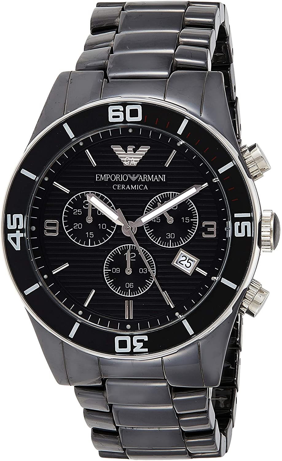 Oiritaly Orologio Al quarzo Uomo Emporio Armani Ceramica